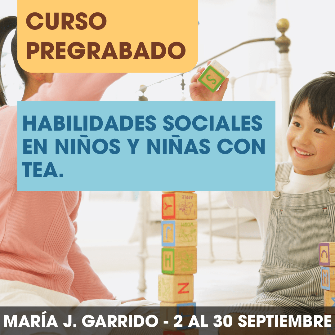 Habilidades Sociales en niños y niñas con TEA. 2 al 30 Septiembre